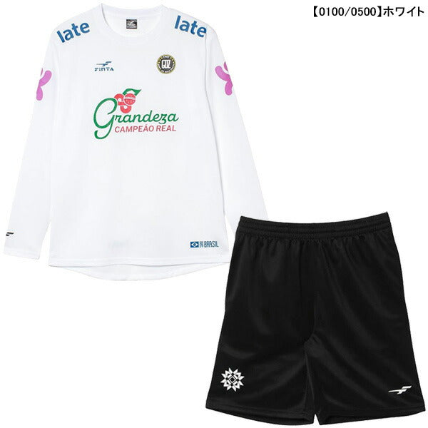 【上下セット】フィンタFINTAGDZ長袖プラクティスシャツパンツ上下FT4504-FT8703サッカーフットサル練習着メンズ