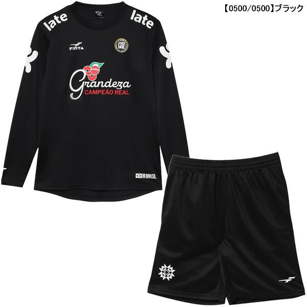 【上下セット】フィンタFINTAGDZ長袖プラクティスシャツパンツ上下FT4504-FT8703サッカーフットサル練習着メンズ