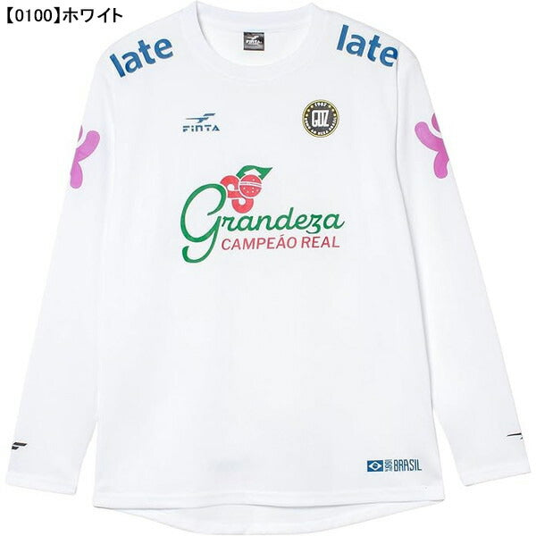 【ネコポス送料無料】フィンタFINTAGDZ長袖プラクティスシャツFT4504サッカーフットサルプラシャツ長袖練習着メンズ