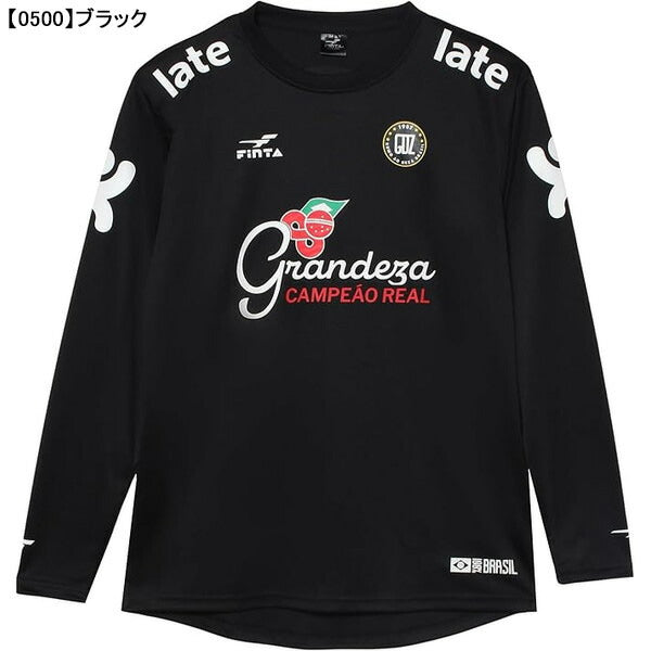 【ネコポス送料無料】フィンタFINTAGDZ長袖プラクティスシャツFT4504サッカーフットサルプラシャツ長袖練習着メンズ