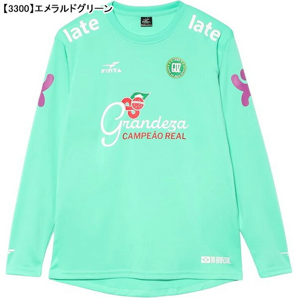 【ネコポス送料無料】フィンタFINTAGDZ長袖プラクティスシャツFT4504サッカーフットサルプラシャツ長袖練習着メンズ