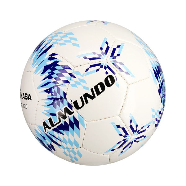 ミカサMIKASAALMUNDOFT452D-BLLBサッカーボール4号球手縫いホワイトブルー