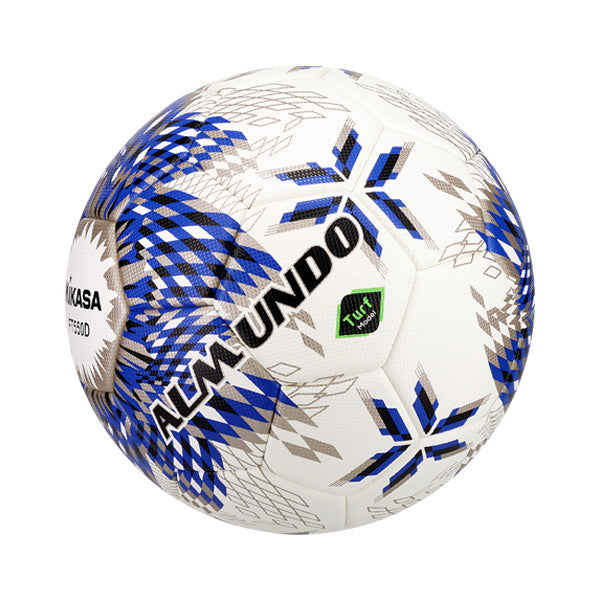 ミカサMIKASAALMUNDO芝用FT550D-BLBSサッカーボール5号球国際公認球貼りブルーホワイト