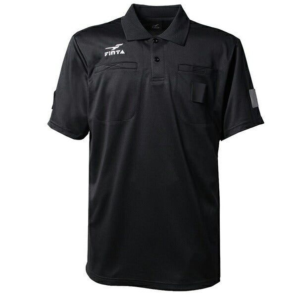 【ショップ限定エントリーでさらに+9倍】フィンタFINTAレフェリー４点セットFT5977サッカーフットサル半袖シャツ長袖シャツハーフパンツソックス収納バッグブラック黒