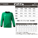 フィンタFINTAジュニアGKゴールキーパーウェア3点セット収納袋付きFT5985サッカーフットサル長袖シャツハーフパンツストッキング子供用