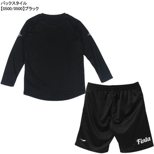 【上下セット】フィンタFINTAジュニアプラクティスＴシャツパンツ上下FT8868-FT8757サッカーフットサルプラシャツプラパンセット子供用