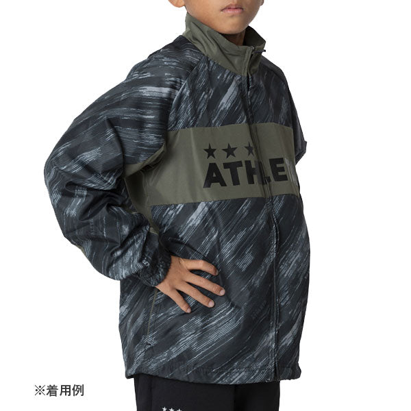 アスレタATHLETAジュニア裏メッシュブレーカージャケットフタバスポーツオリジナルFTB-25JTRサッカーフットサルトレーニングトップフルジップ子供用