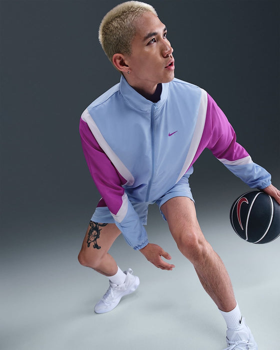 NIKEナイキメンズウーブンバスケットボールジャケットナイキアイコンウインドブレーカー長袖FZ0249-468