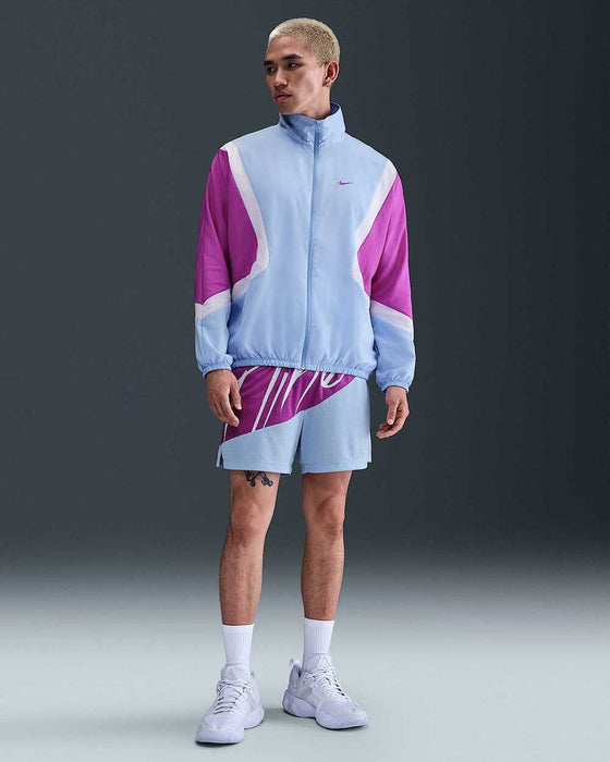 NIKEナイキメンズウーブンバスケットボールジャケットナイキアイコンウインドブレーカー長袖FZ0249-468