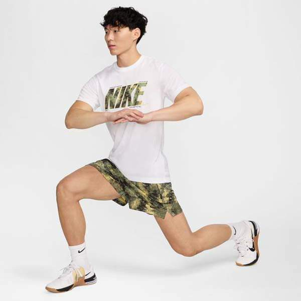 【ショップ限定エントリーでさらに+9倍】ナイキNIKEメンズTシャツDri-FITフィットネスTシャツFZ8039-100カモ半袖