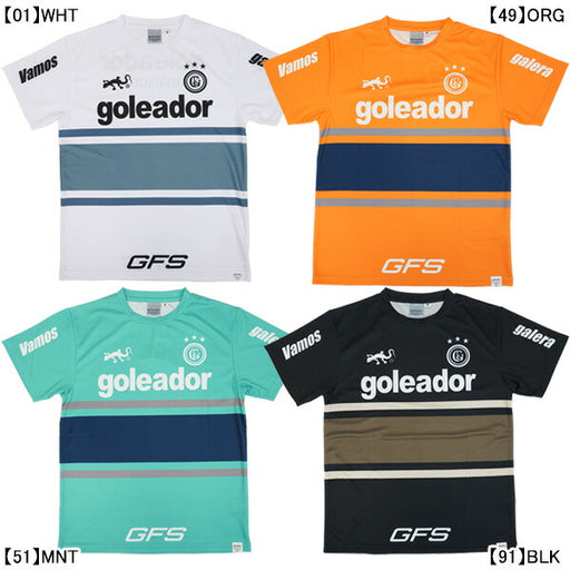 【ネコポス送料無料】ゴレアドールgoleadorSOUTHAMERICANSTYLE鹿子プラクティスシャツG-2540サッカーフットサルプラシャツ半袖メンズジュニア