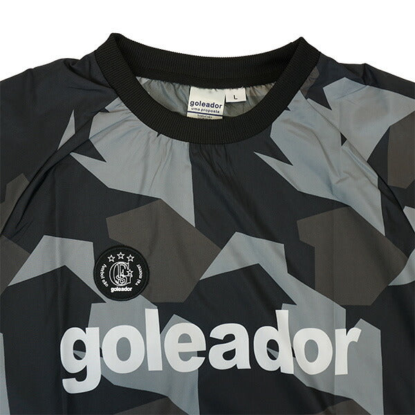 ゴレアドールgoleador昇華幾何学模様柄ピステトップG-2484-1サッカーフットサルトレーニングトップ裏地無し防風メンズ