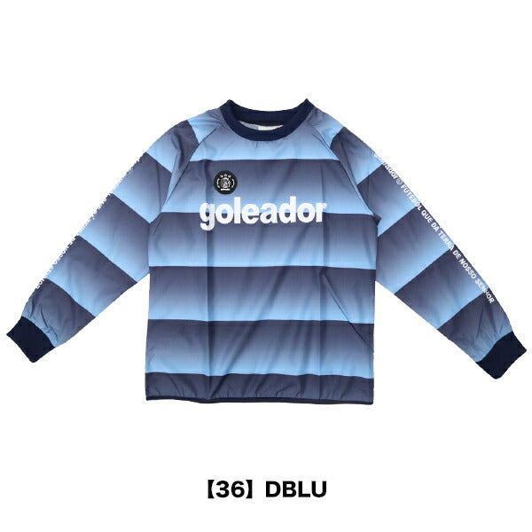 【ショップ限定エントリーでさらに+9倍】ゴレアドールgoleador昇華グラデーションボーダー柄ピステトップサッカーフットサルG2484-2