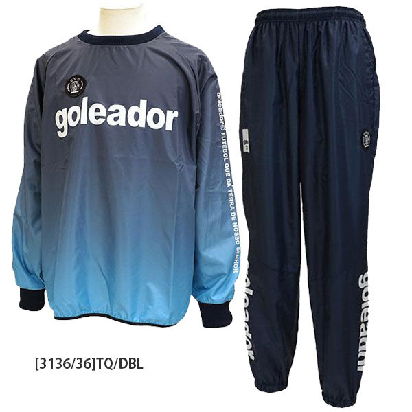 【ショップ限定エントリーでさらに+9倍】【上下セット】ゴレアドールgoleador昇華ベーシックピステ上下G-2484/G-2485サッカーフットサルトレーニングトップパンツ裏地無し防風メンズ