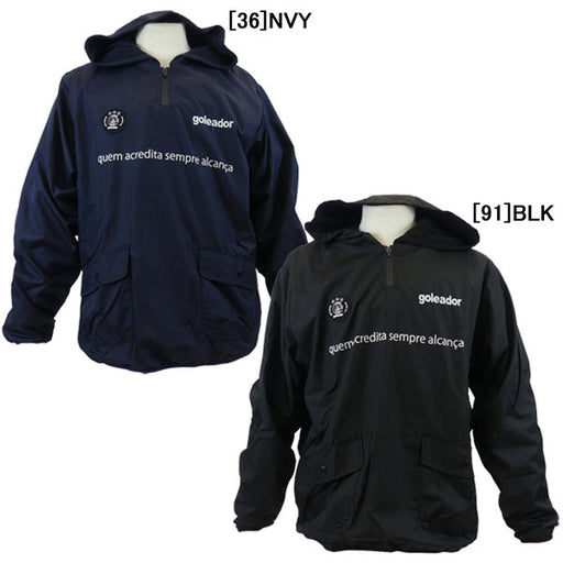 ゴレアドールgoleadorオーバーシルエット裏フリースジップピステジャケットG2611サッカーフットサルトレーニングトップパーカーハーフジップメンズ