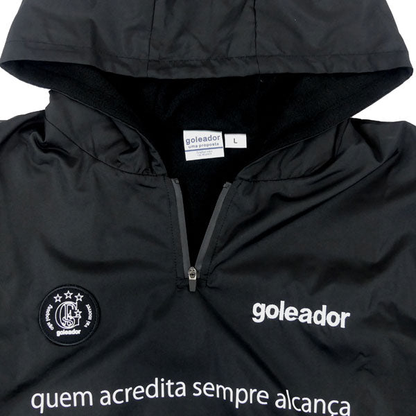 ゴレアドールgoleadorオーバーシルエット裏フリースジップピステジャケットG2611サッカーフットサルトレーニングトップパーカーハーフジップメンズ