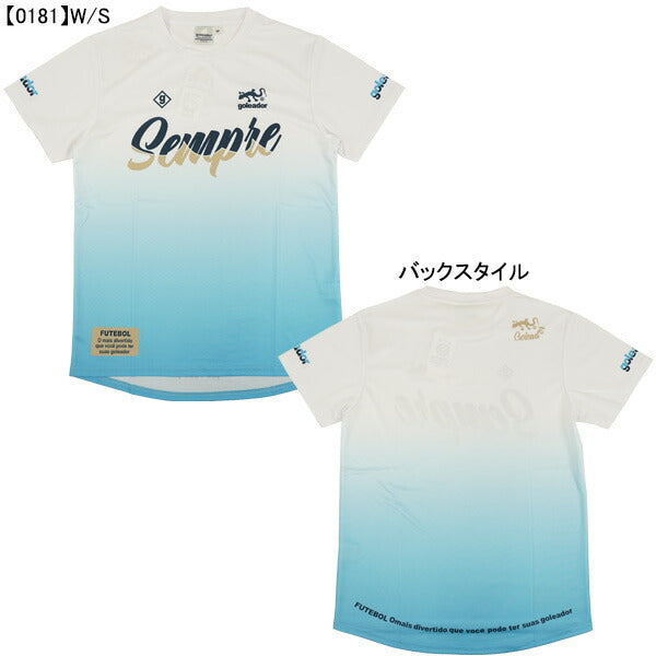 【ネコポス送料無料】ゴレアドールgoleadorSEMPREグラデーションプリントプラクティスTシャツG-2622サッカーフットサルプラシャツ半袖メンズ