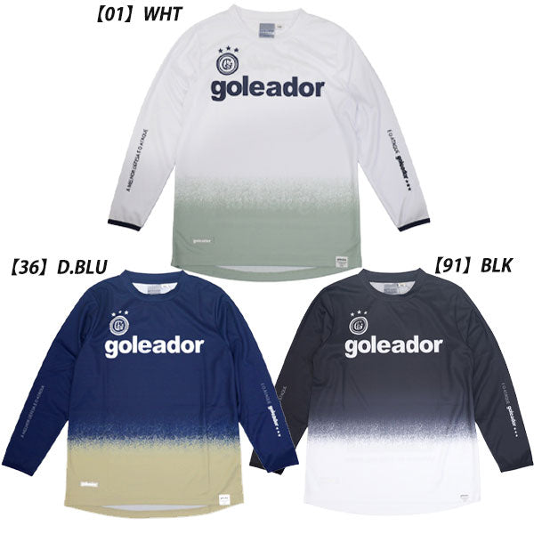 【ネコポス送料無料】ゴレアドールgoleadorNovooficialMeltingIceロングプラクティスシャツジュニアサッカーフットサルG-2652