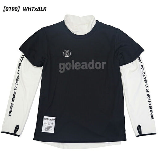 ゴレアドールgoleador3wayプラシャツ半袖裏起毛スムース長袖アンサンブルシャツジュニアサッカーフットサルG-2654