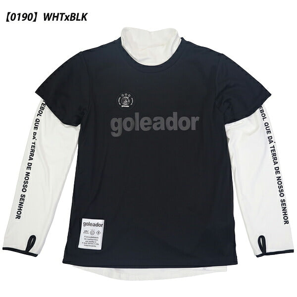 ゴレアドールgoleador3wayプラシャツ半袖裏起毛スムース長袖アンサンブルシャツジュニアサッカーフットサルG-2654