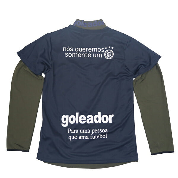 ゴレアドールgoleador3wayプラシャツ半袖裏起毛スムース長袖アンサンブルシャツジュニアサッカーフットサルG-2654