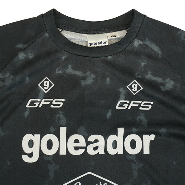 【ネコポス送料無料】ゴレアドールgoleadorジュニアフォッグ柄プラクティスシャツG-2680サッカーフットサルプラシャツ半袖練習着子供用