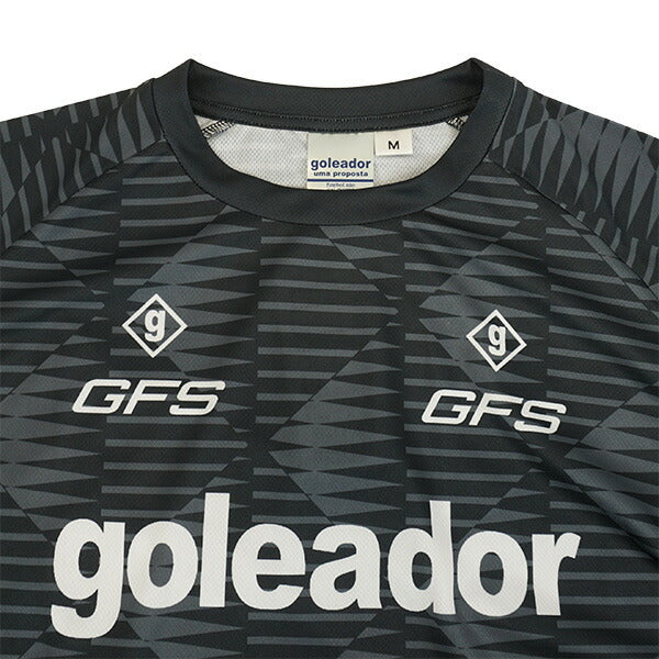 【ネコポス送料無料】ゴレアドールgoleadorジオメトリックスムースプラクティスシャツG-2681サッカーフットサルプラシャツ半袖練習着大人子供
