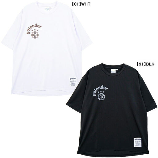 【ネコポス送料無料】ゴレアドールgoleador鹿子プラ発泡プリントオーバーサイズシャツG-2687サッカーフットサルプラシャツ半袖練習着メンズ