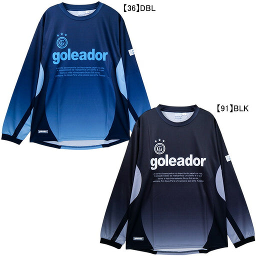 【ネコポス送料無料】ゴレアドールgoleadorグラデーションパターンプラクティスロングシャツG-2708サッカーフットサル長袖練習着メンズジュニア