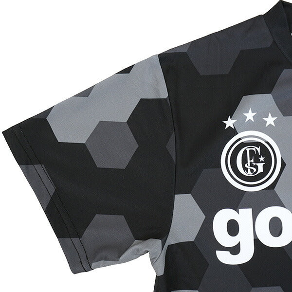 【ネコポス送料無料】ゴレアドールgoleador昇華ヘキサゴン柄プリントプラクティスTシャツG-440-6サッカーフットサルプラシャツ半袖練習着メンズ