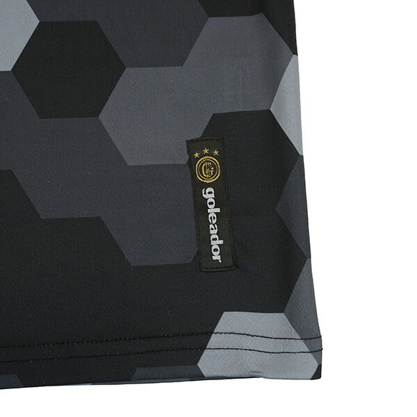 【ネコポス送料無料】ゴレアドールgoleador昇華ヘキサゴン柄プリントプラクティスTシャツG-440-6サッカーフットサルプラシャツ半袖練習着メンズ
