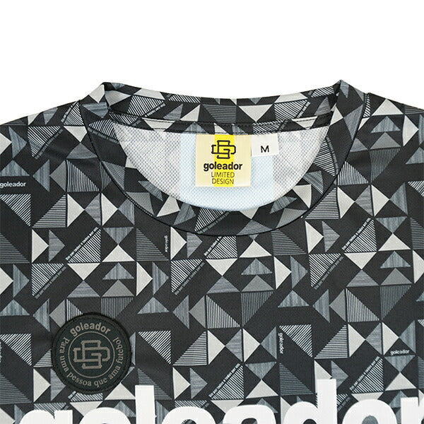 【ネコポス送料無料】ゴレアドールgoleadorgeometricpatternプラクティスTシャツGD-182サッカーフットサルプラシャツ半袖練習着メンズジュニア子供