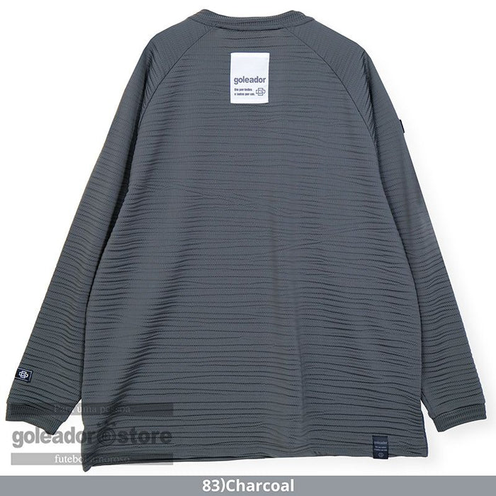 ゴレアドールgoleadorメンズナイロンストレッチトレーナーgd-224サッカーフットサルシンプルプラシャツ長袖ロングTシャツGD-224