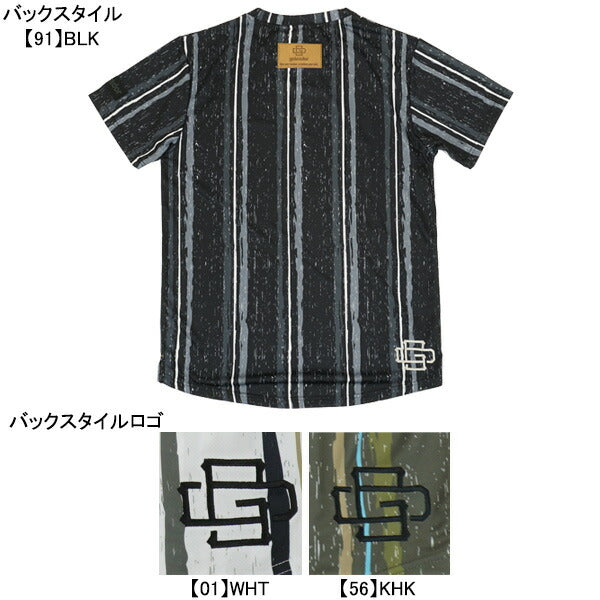 【ネコポス送料無料】ゴレアドールgoleadorプラクティス昇華フリーハンドストライププリントTシャツGD-163サッカーフットサルプラシャツ練習着メンズ