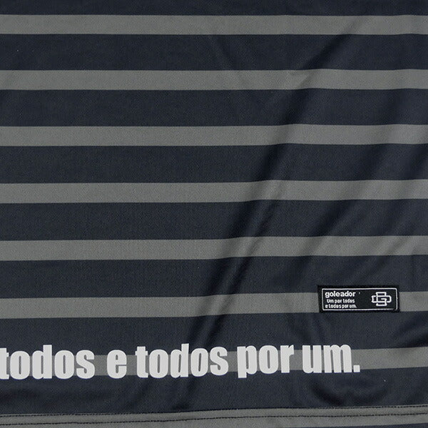 【ネコポス送料無料】ゴレアドールgoleador鹿の子プラクティス昇華ボーダープリントヘンリーネックTシャツGD164サッカーフットサルプラシャツメンズ