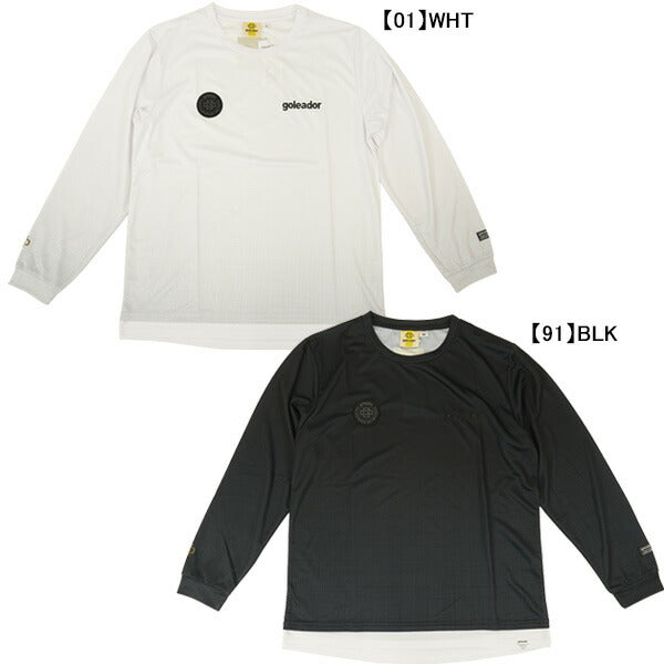 【ネコポス送料無料】ゴレアドールgoleador昇華グラデーションプラシャツL/SGD-166サッカーフットサル練習着長袖メンズ