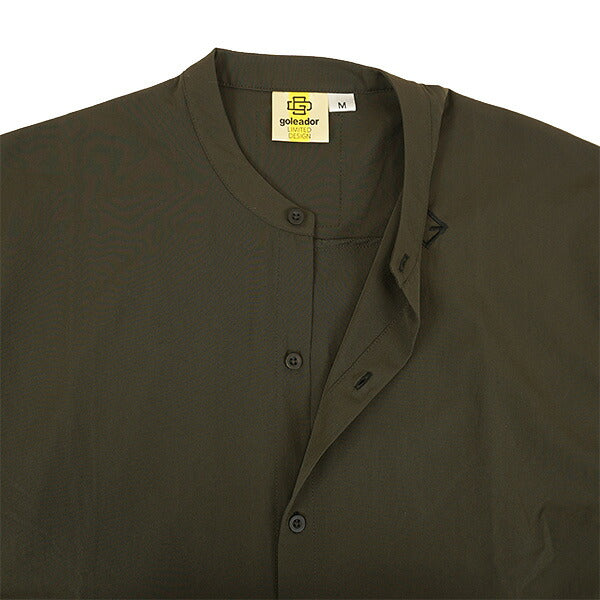 ゴレアドールgoleadorオーバーサイズバンドカラーハイパーストレッチ軽量ピステシャツGD-212サッカーフットサルカジュアルシャツメンズ