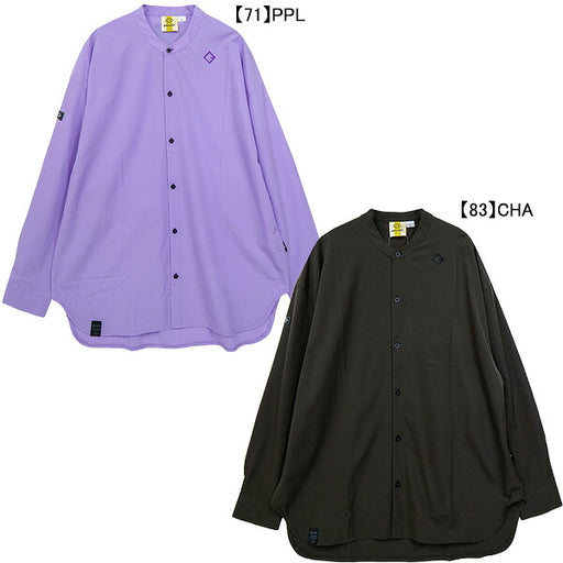 ゴレアドールgoleadorオーバーサイズバンドカラーハイパーストレッチ軽量ピステシャツGD-212サッカーフットサルカジュアルシャツメンズ