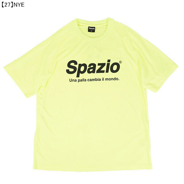 【ネコポス送料無料】スパッツィオspazio全胸ロゴプラシャツGE-0781サッカーフットサルプラクティスシャツTシャツ練習着メンズレディース男女兼用