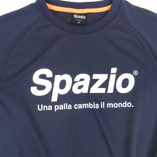 【ネコポス送料無料】スパッツィオspazio全胸ロゴプラシャツGE-0781サッカーフットサルプラクティスシャツTシャツ練習着メンズレディース男女兼用