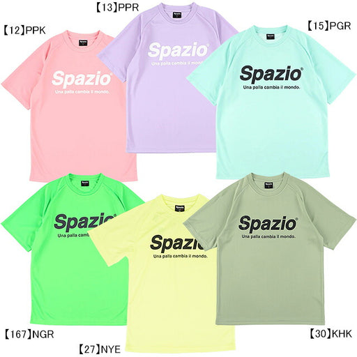 【ネコポス送料無料】スパッツィオspazioジュニア全胸ロゴプラシャツGE-0782サッカーフットサルプラクティスシャツTシャツ練習着子供用