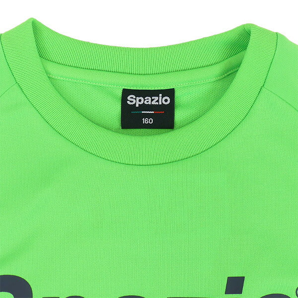 【ネコポス送料無料】スパッツィオspazioジュニア全胸ロゴプラシャツGE-0782サッカーフットサルプラクティスシャツTシャツ練習着子供用