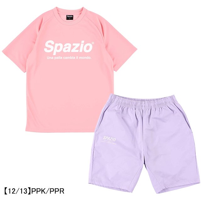 【上下セット】スパッツィオSPAZIOジュニア半袖上下セットGE0782-GE0758サッカーフットサルプラシャツハーフパンツ子供