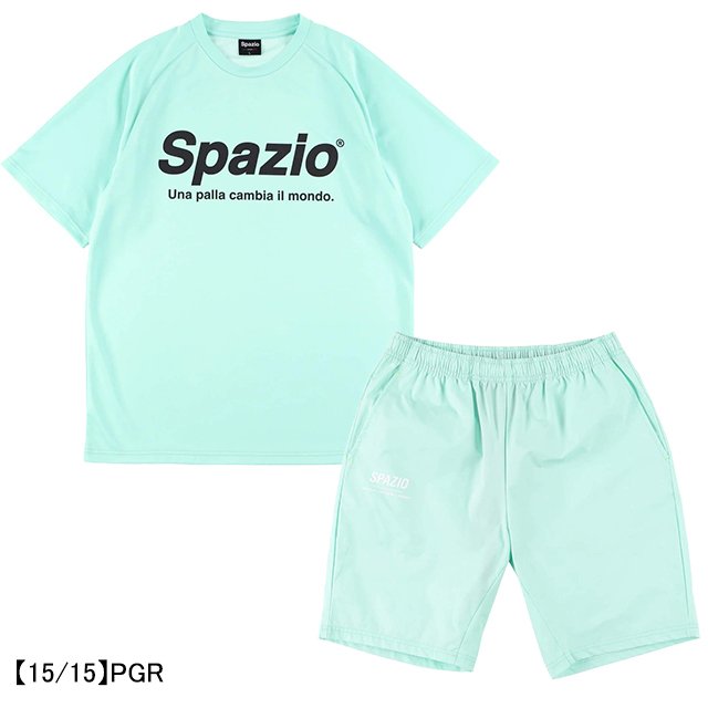 【上下セット】スパッツィオSPAZIOジュニア半袖上下セットGE0782-GE0758サッカーフットサルプラシャツハーフパンツ子供