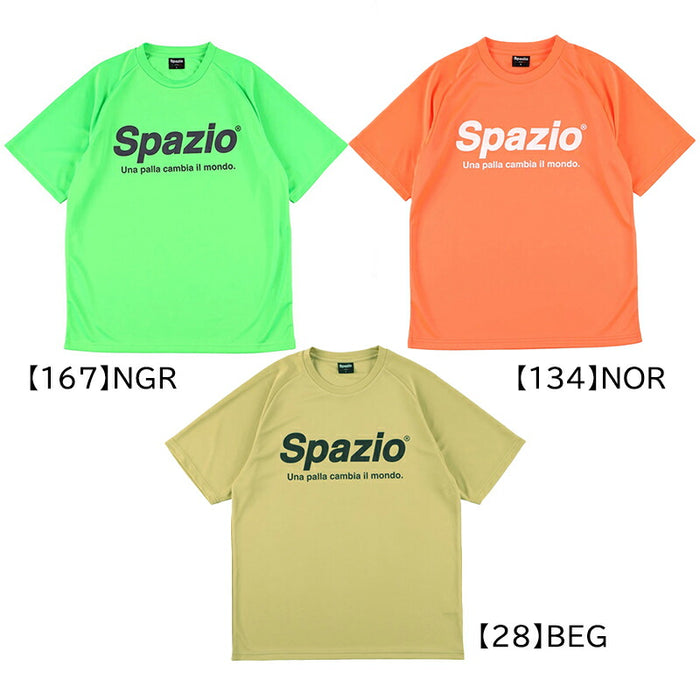 【ネコポス送料無料】スパッツィオSPAZIOジュニア全胸ロゴプラシャツGE0782-28サッカーフットサル半袖プラクティスシャツ練習着子供用110cm-160cm