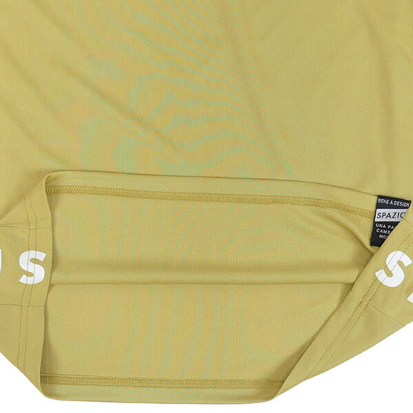 【ショップ限定エントリーでさらに+9倍】【ネコポス対応可】スパッツィオspazioジュニアロゴプラシャツGE0831-28サッカーフットサルプラクティスシャツ半袖練習着ベージュ子供用