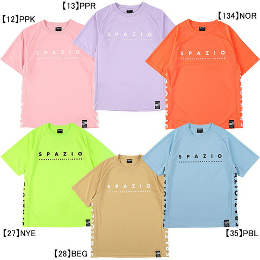 【ネコポス送料無料】スパッツィオSpazioジュニアロゴプラシャツGE-0831サッカーフットサルプラクティスシャツ半袖練習着子供用