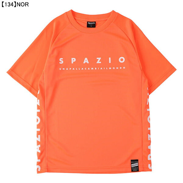 【ネコポス送料無料】スパッツィオSpazioジュニアロゴプラシャツGE-0831サッカーフットサルプラクティスシャツ半袖練習着子供用