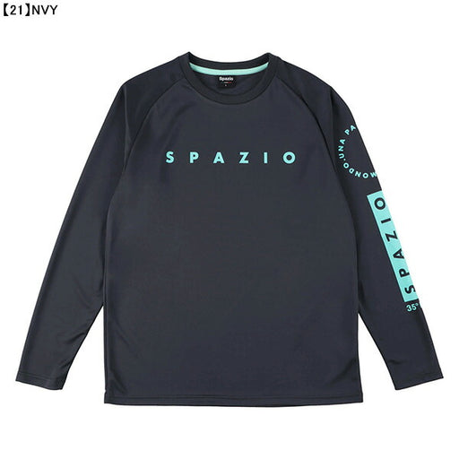 【ショップ限定エントリーでさらに+9倍】【ネコポス送料無料】スパッツィオspazioサークルロゴロングプラシャツGE-0898サッカーフットサル長袖練習着メンズ日焼け予防
