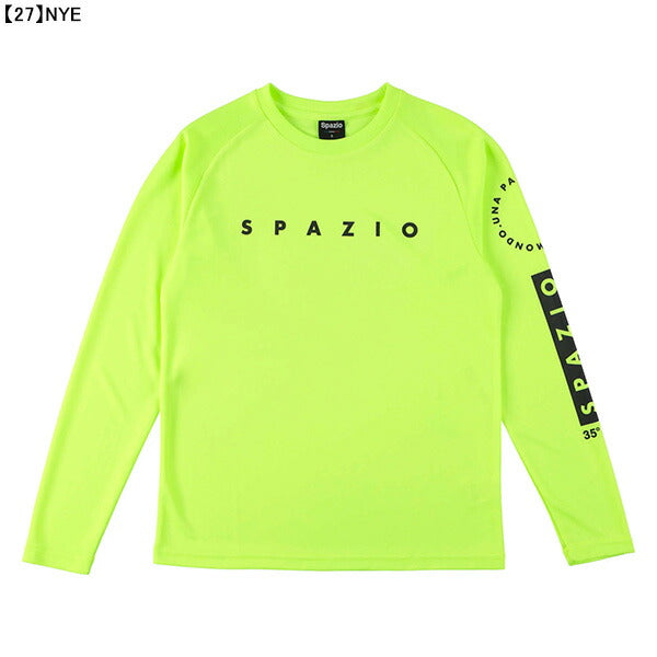 【ネコポス送料無料】スパッツィオspazioサークルロゴロングプラシャツGE-0898サッカーフットサル長袖練習着メンズ日焼け予防
